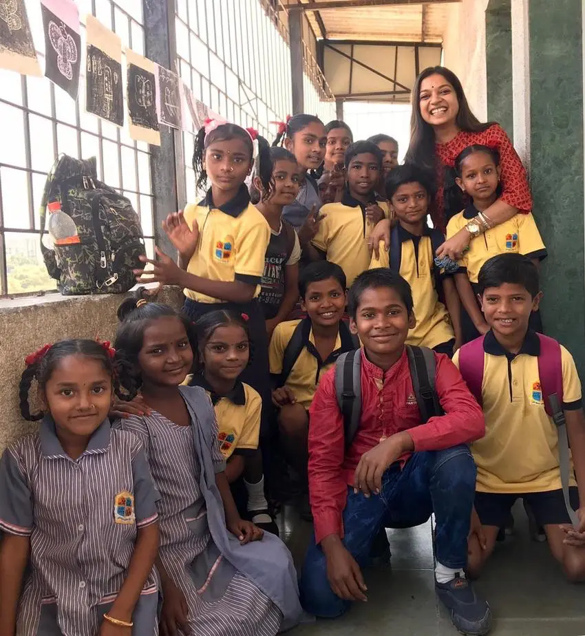 Advaita with School kids